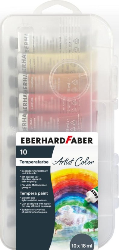 Temperové farby v tube 10 farieb