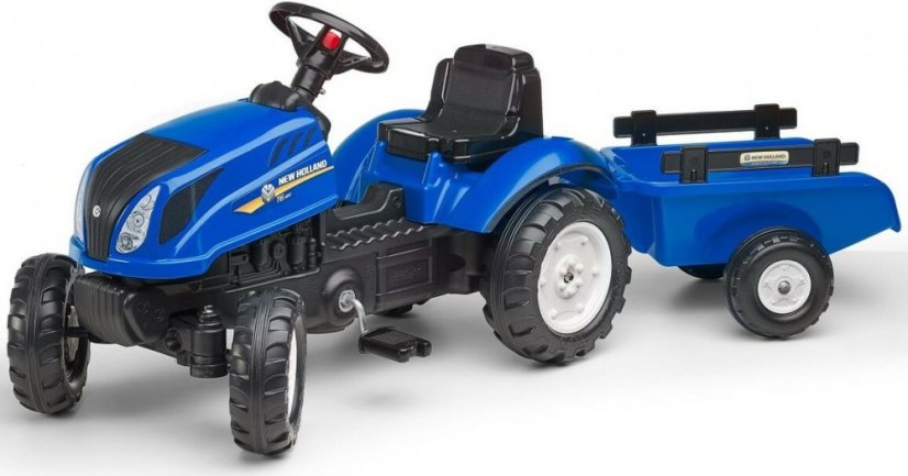Falk Šlapací traktor 3080 AB Holland T6 s přívěsem