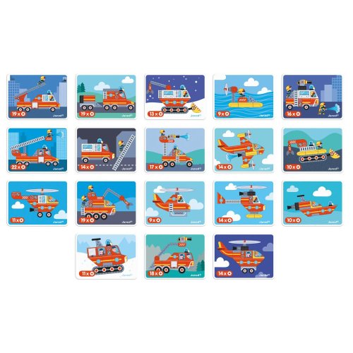 Janod Magnetibook Hasiči - Magnetická kniha pre deti