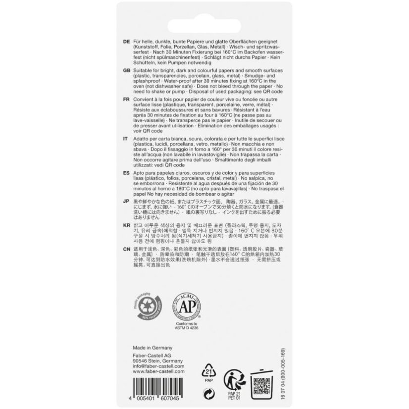 Fixky Faber-Castell Creative Studio -  4 farby