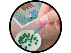 Obraz ze třpytek - Lama