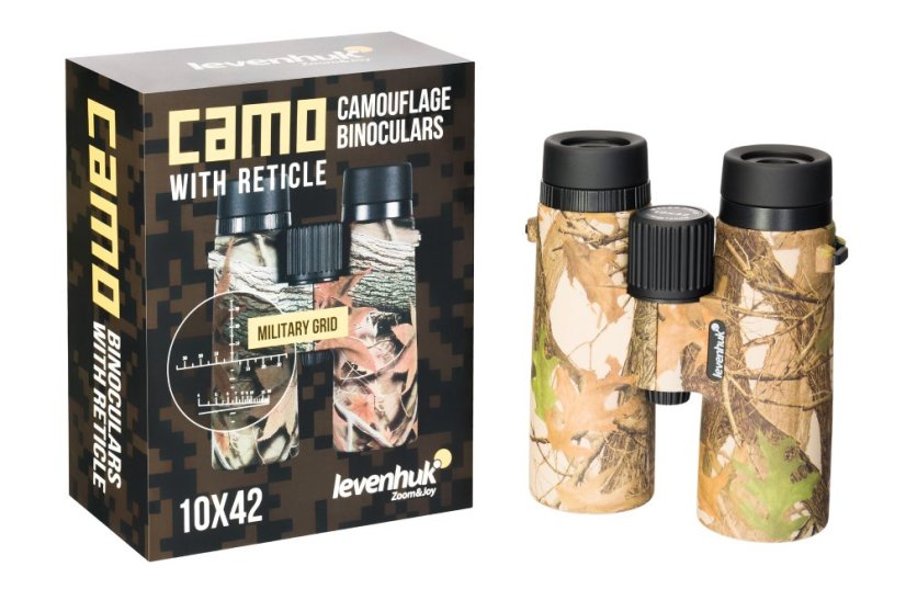 Dalekohled Camo Pine 10x42 se zaměřovačem (Pine)