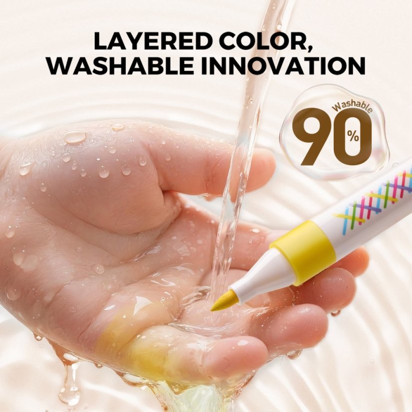 Smyvatelné Fixy Vivid Layered Colors 12 ks