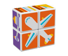 Magicube Transport - Magnetické kostky Doprava 4 díly