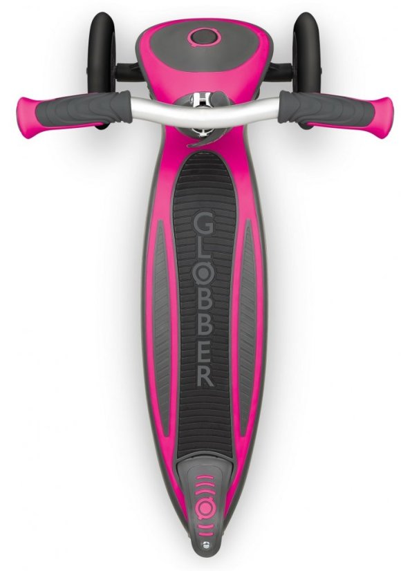 Globber kolobežka MASTER Solid black Wheels Deep Pink