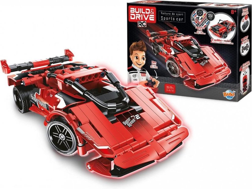 Stavebnice sportovní auto na dálkové ovládání Buki