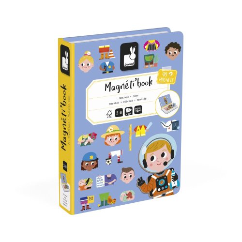 Janod Magnetibook Povolania - Magnetická kniha pre deti