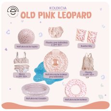 Nafukovací kruh pro děti Old pink Leopard 50 cm