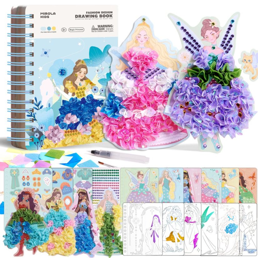 Kreativní kniha Fashion Magic Princesses