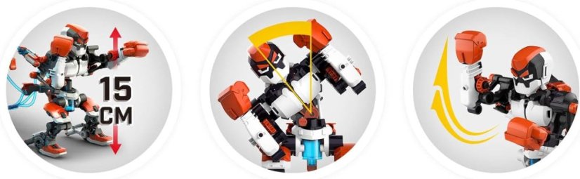 Hydrauličtí roboti boxeři - stavebnice pro děti