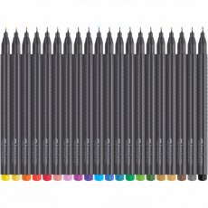 Popisovače Faber-Castell Grip Finepen 20 farieb - 0,4 mm