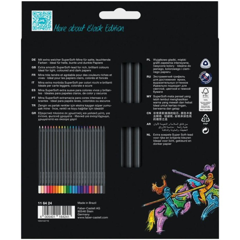 Pastelky Black Edition set 24 barev