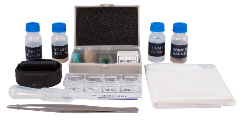 Experimentálna súprava k mikroskopom - obsah balenia