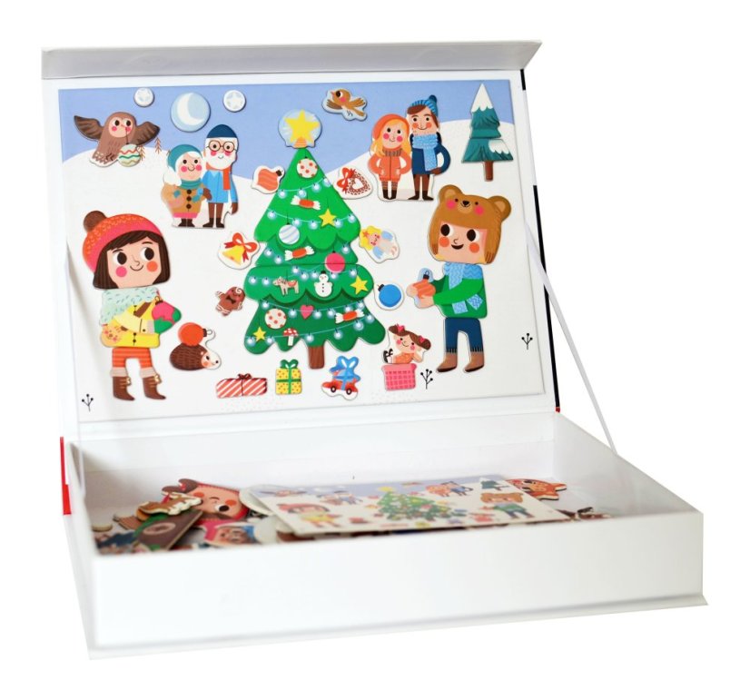 Magnetická kniha Vánoce – Christmas Magnetic Book