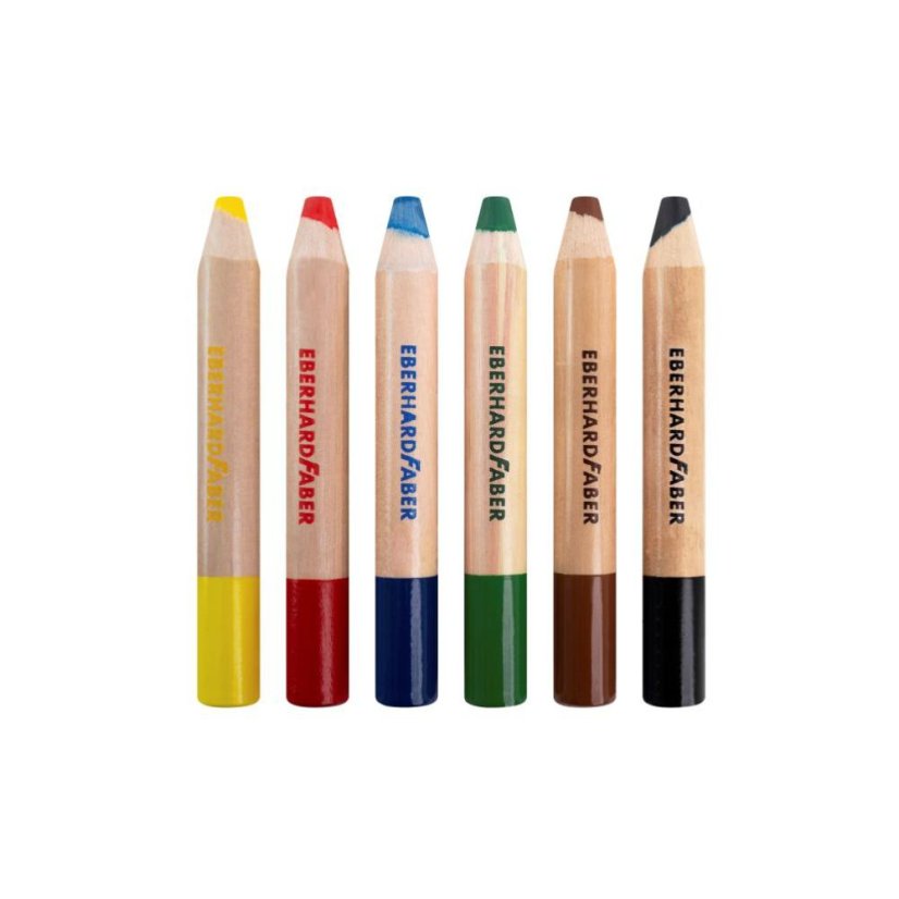 Pastelky MiniMaxi Jumbo 3v1 - set 6 barev