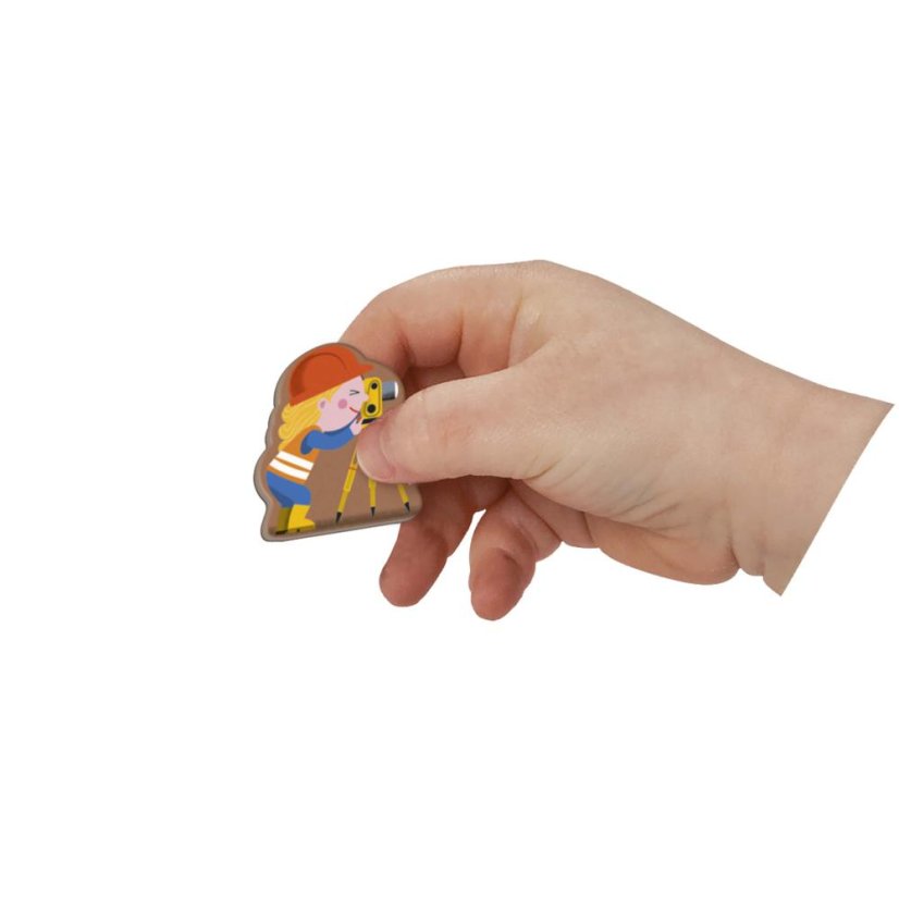 Janod Magnetibook Na stavbe - magnetická kniha pre deti