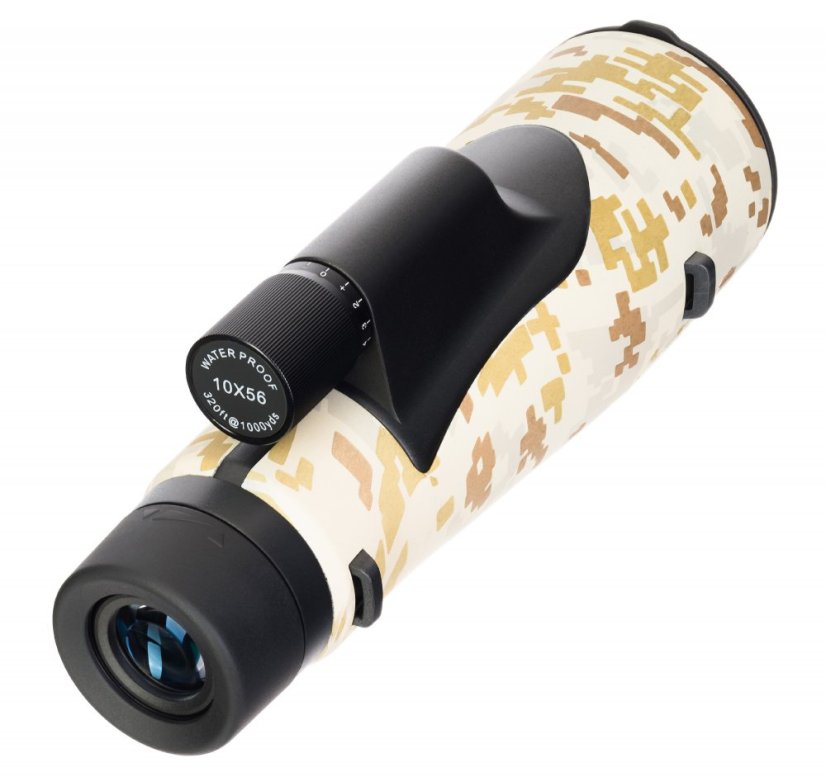 Monokulární dalekohled se zaměřovačem Levenhuk Camo Dots 10x56