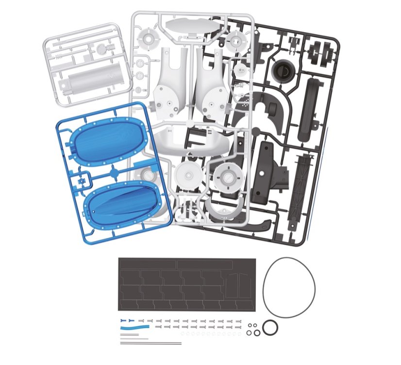 Stavebnice závodní auto na stlačený vzduch