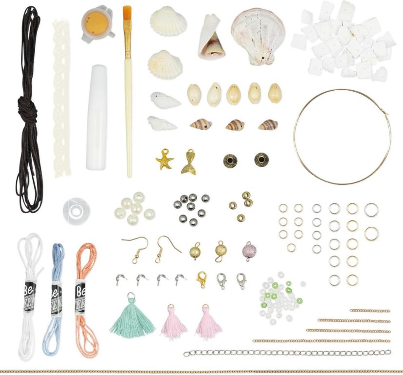 Kreativní sada pro děti - Šperky z mušlí