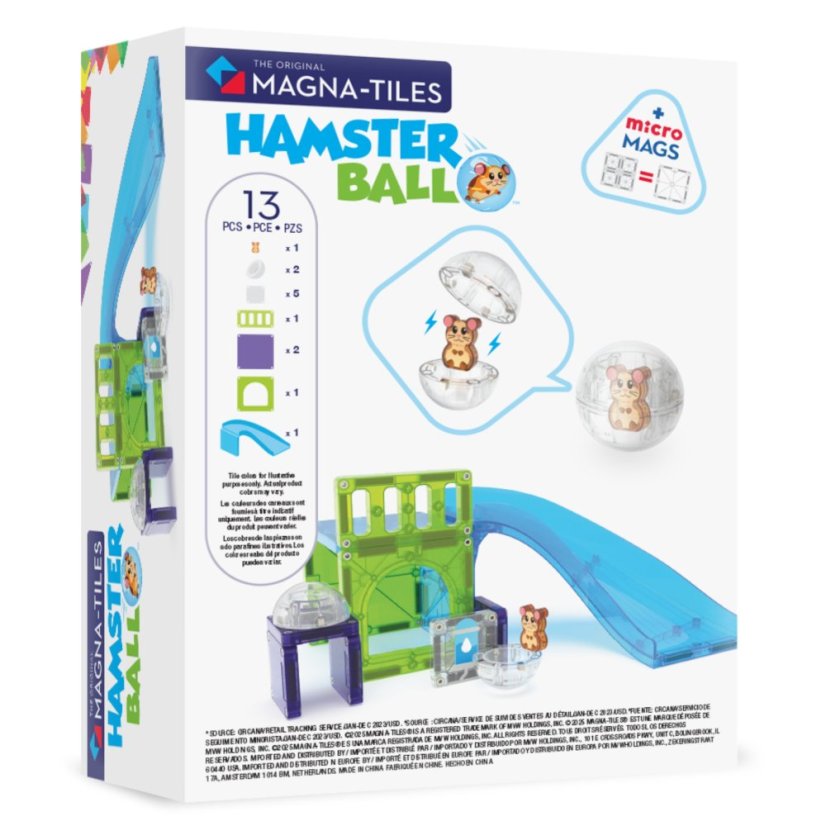 Magnetická stavebnice Magna Tiles Hamster Ball 13 dílů