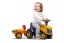 Falk Odrážedlo 215C Baby JCB žluté s vlečkou a lopatkou s hráběmi