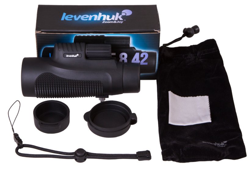 Monokulárny ďalekohľad Levenhuk 8x42 - obsah balenia