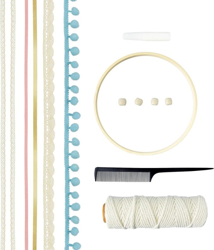 Kreativní sada pro děti Macramé Lapač snů - DELUXE