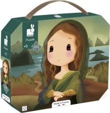 Janod Puzzle v kufríku Umelecké Leonardo da Vinci 100 ks