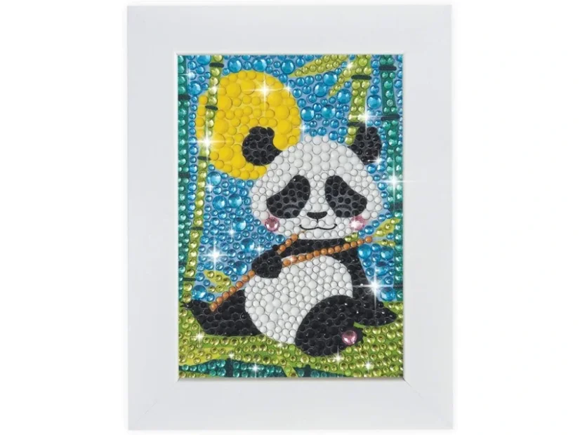 Obraz z trblietok - Panda