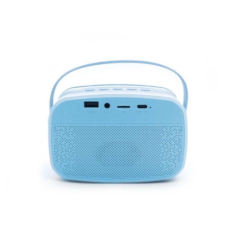 Bluetooth Karaoke párty set pre deti + 2 mikrofóny Blue
