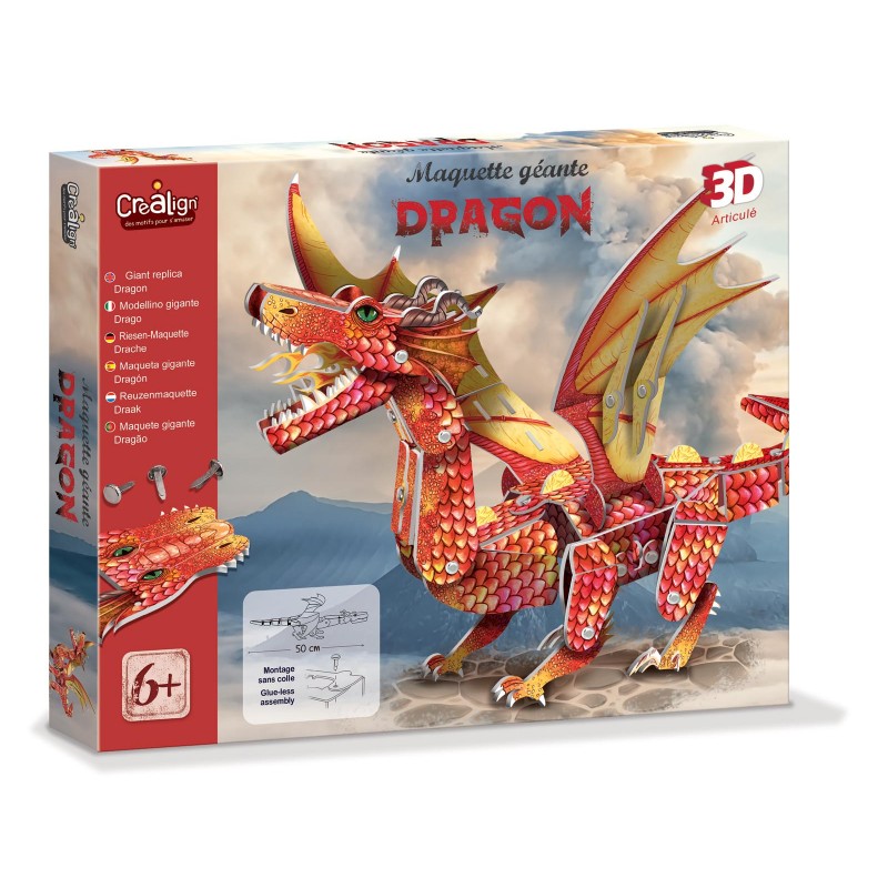 Kartonový 3D model Drak
