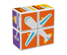 Magicube Transport - Magnetické kostky Doprava 4 díly