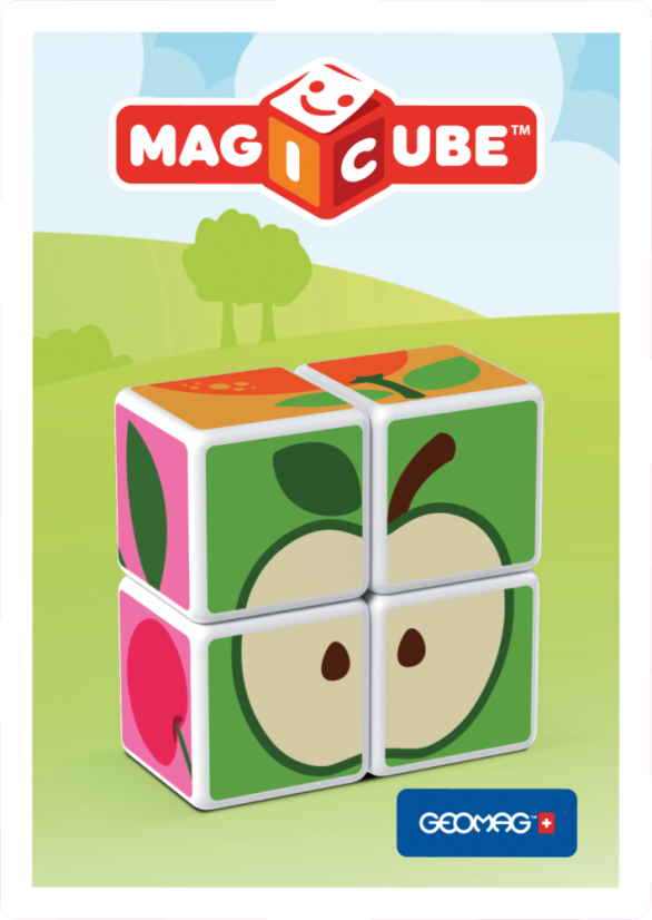 Magicube Fruit - Magnetické kostky Ovoce 4 díly