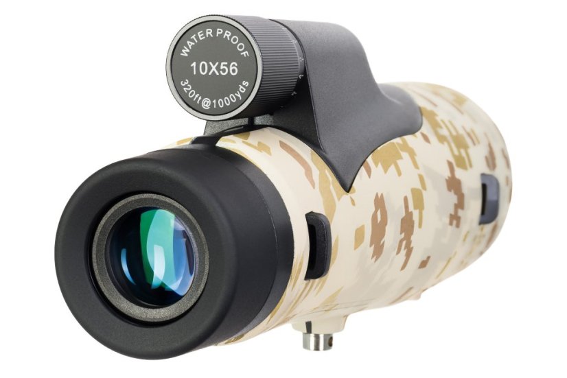 Monokulární dalekohled se zaměřovačem Levenhuk Camo Dots 10x56
