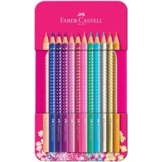 Pastelky Sparkle – set 12 farebných pasteliek v plechovej krabičke