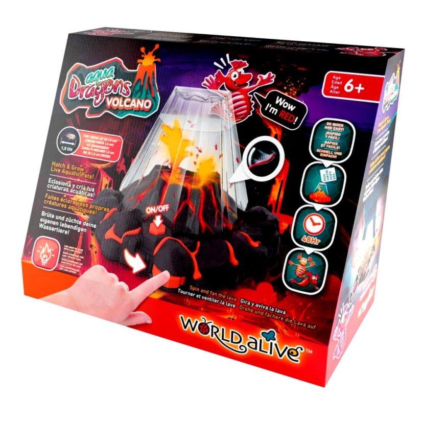 Vodné dráčiky žiabronôžka soľná - Volcano LED