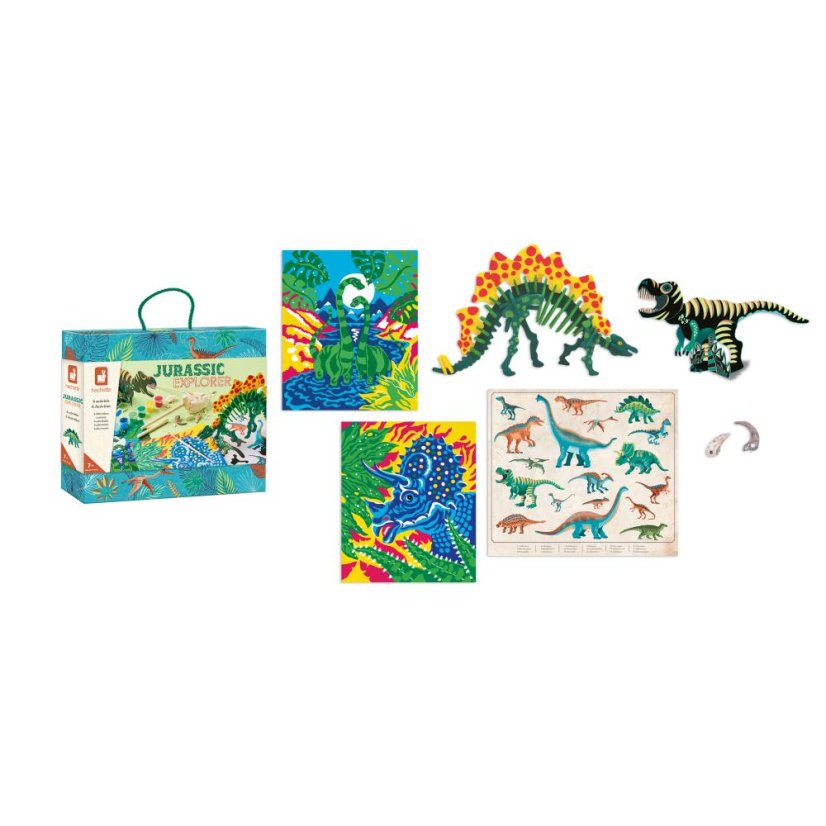 Janod Atelier XXL Kreatívna sada s aktivitami Dinosaury od 7 rokov