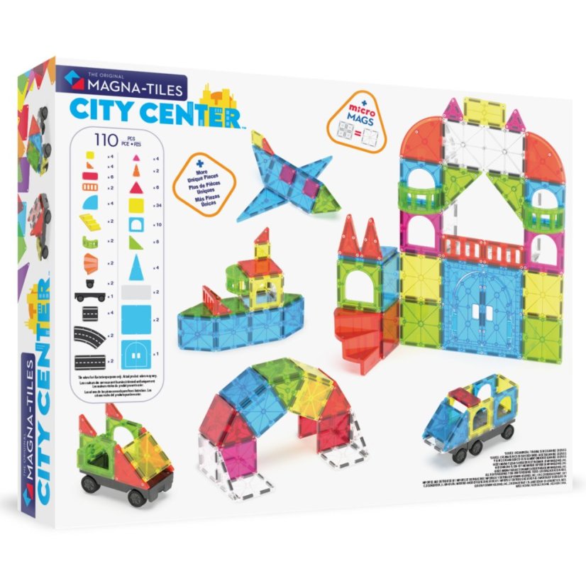 Magnetická stavebnica Magna Tiles City Center 110 dielov