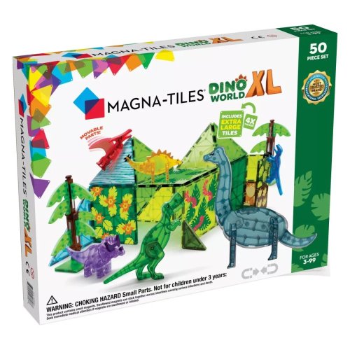 Magnetická stavebnica Magna Tiles Dino World XL 50 dielov