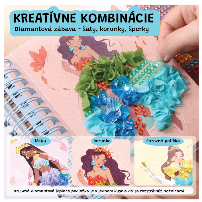 Kreativní kniha Fashion Magic Princesses