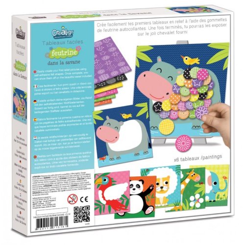 Kreatívne tvorenie z filcu Na savane