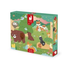 Janod Les – hmatové senzorické puzzle s různými povrchy 20 ks
