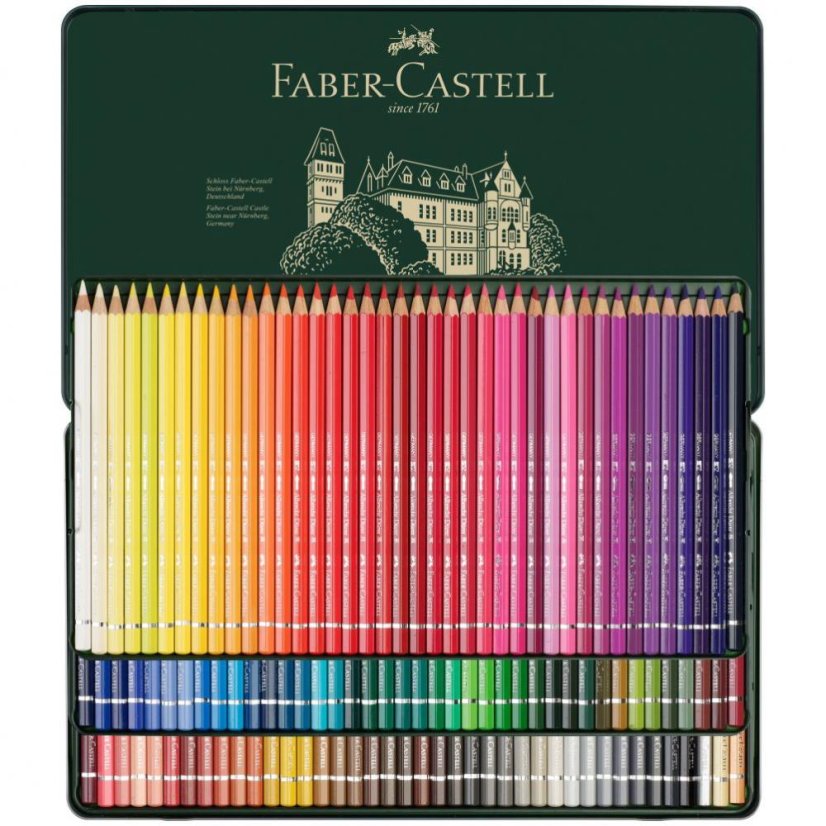 Akvarelové pastelky Faber-Castell Albrecht Dürer, plech 120 ks
