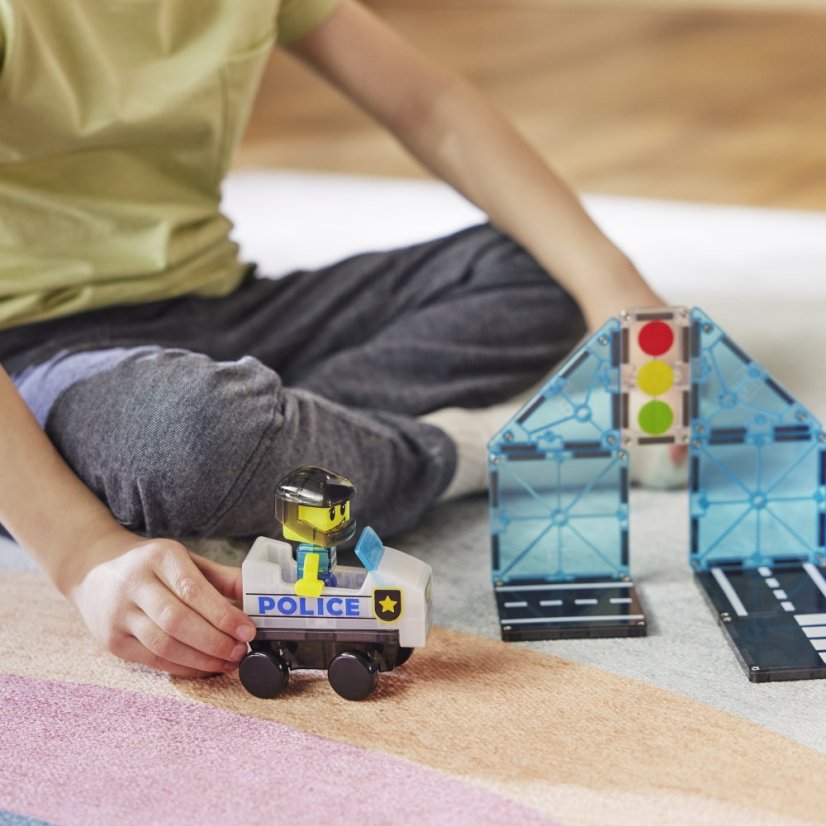 Magnetická stavebnice Magna Tiles Police Patrol 20 dílů