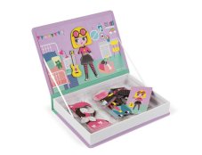 Janod Magnetibook Oblékání dívky - Magnetická kniha pro děti