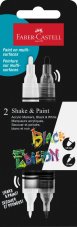 Akrylové popisovače Black Edition Shake&Paint, biela a čierna