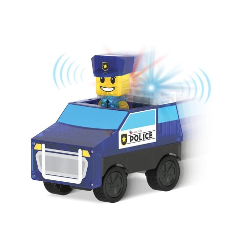 Magnetická stavebnica Magna Tiles Policajná stanica 35 dielov