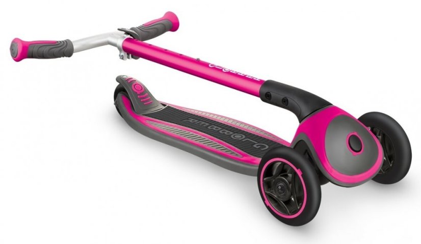Globber kolobežka MASTER Solid black Wheels Deep Pink