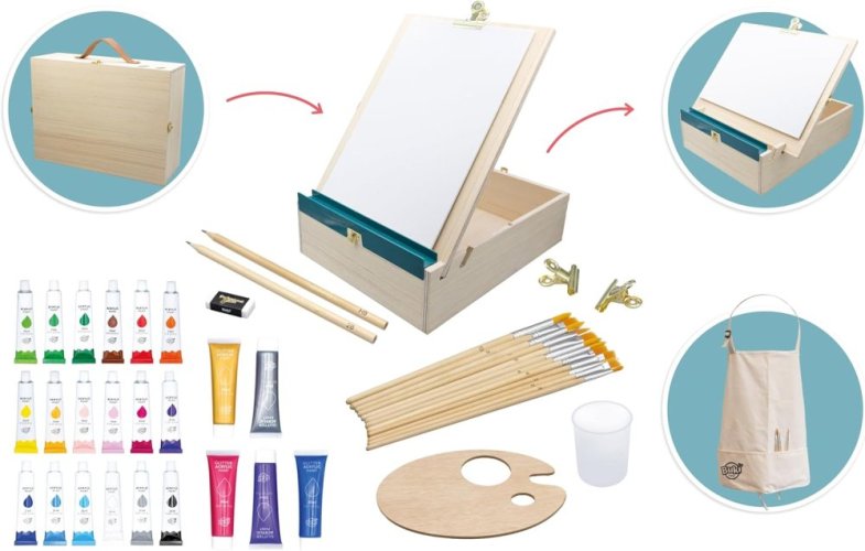 Kreatívna sada pre deti - Súprava na kreslenie a maľovanie