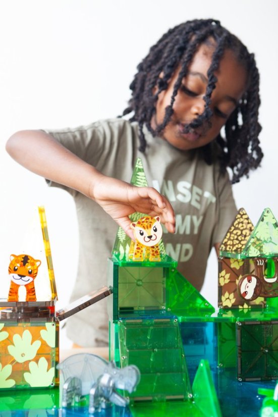 Magnetická stavebnice Jungle Animals 25 dílů